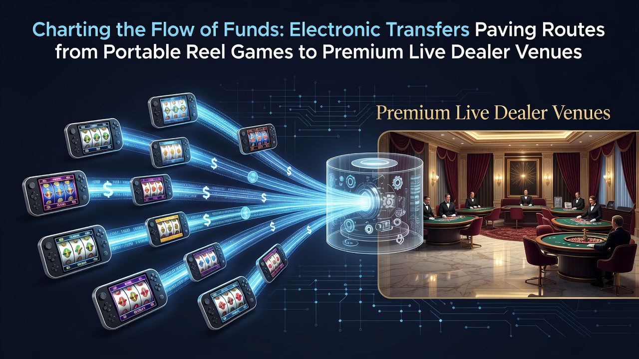 Elektronische geldstromen van mobiele reel games naar live dealer venues