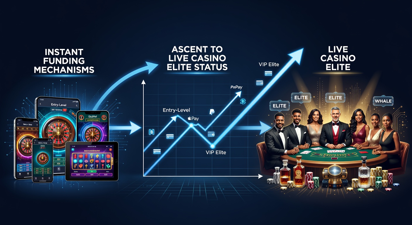 Mobiele gokkers die via snelle betalingen opstijgen naar live casino VIP-niveaus