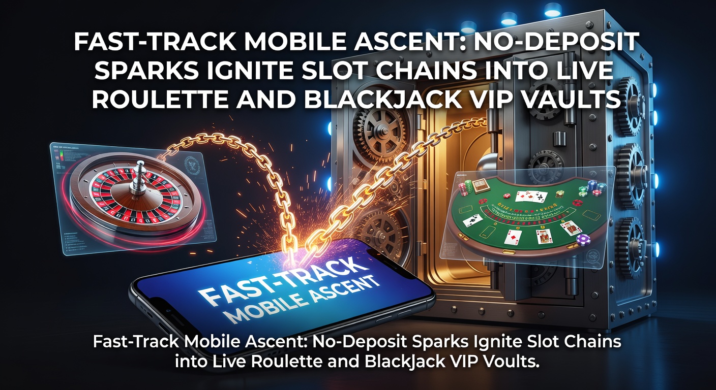 Mobiele speler activeert no-deposit bonus op slots en klimt op naar live blackjack VIP-tafel