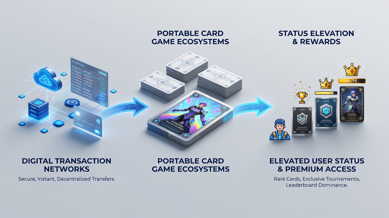 Spelers in kaartspel-apps bereiken hogere status door digitale aankopen en netwerkintegraties