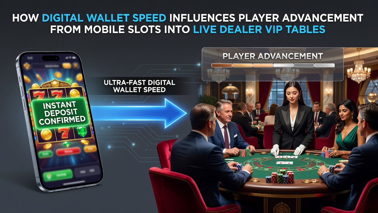 Live dealer VIP tafel met spelers die via snelle e-wallets hebben gestort