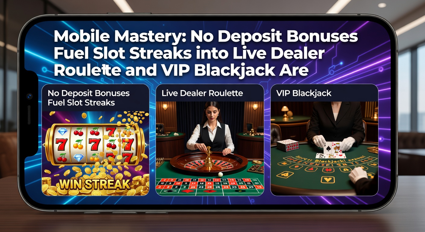 Live dealer bij VIP blackjack tafel op mobiel scherm, met slot icons en bonus badges