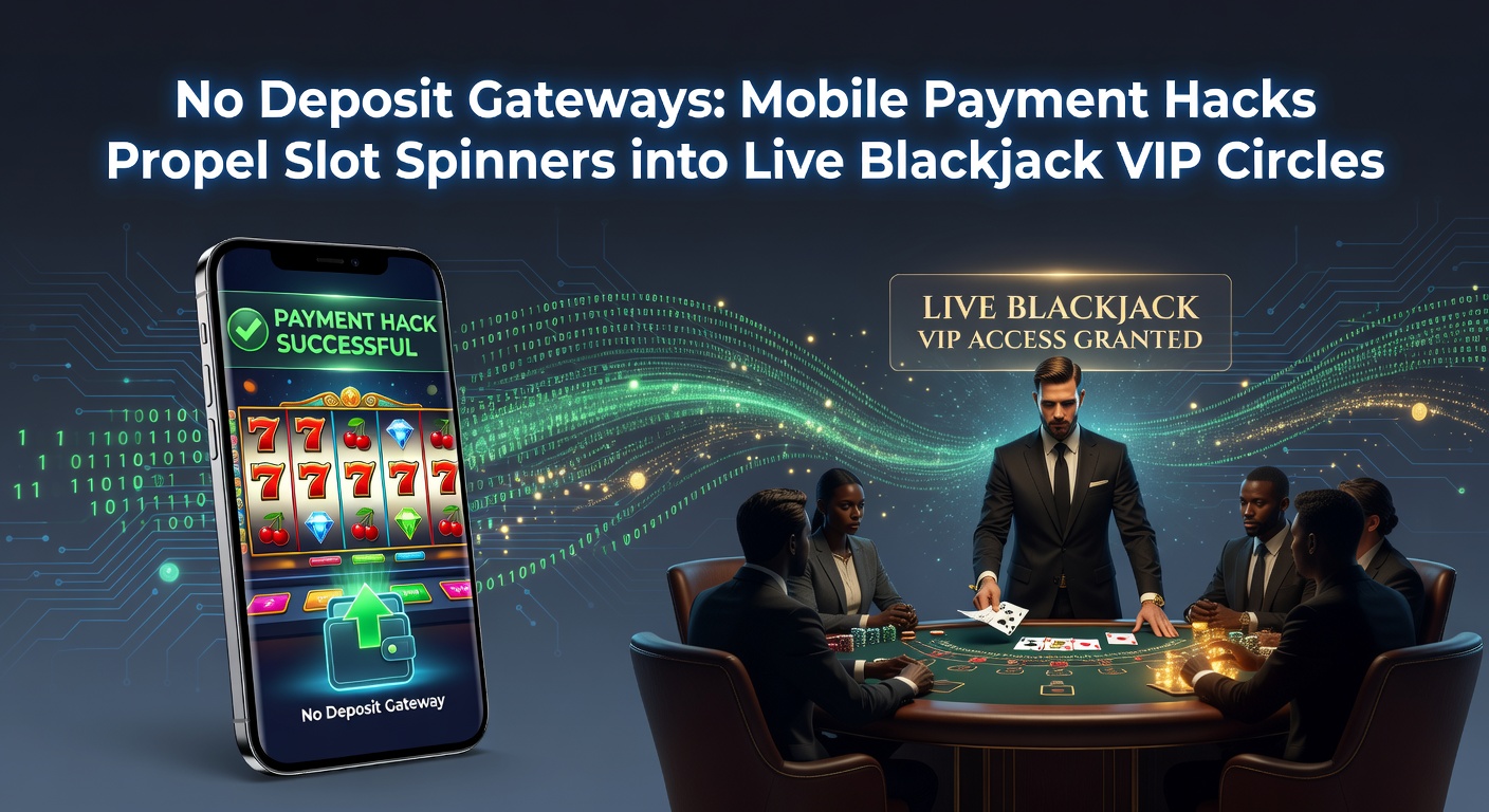 Mobiele telefoon met casino-app toont no deposit bonus en live blackjack tafel op scherm, symboliserend snelle transitie van slots naar VIP-actie