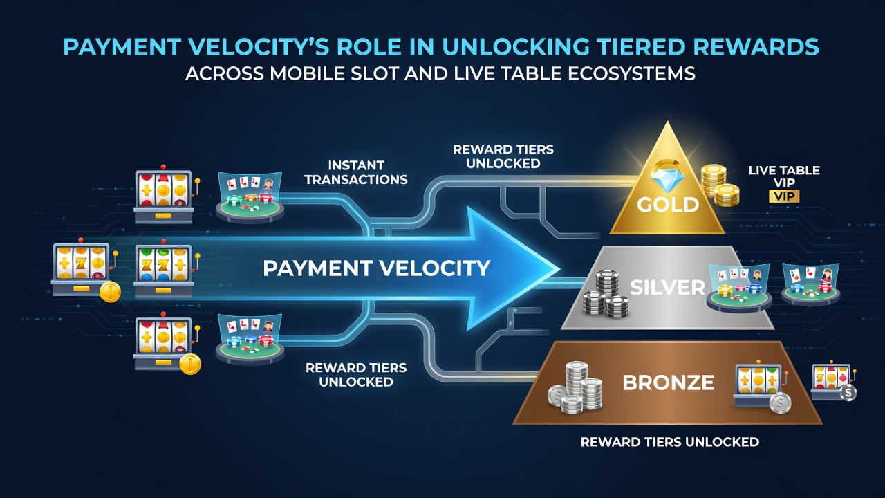 Mobiele betalingssystemen die spelers van slots naar live tafels leiden met zichtbare beloningsniveaus