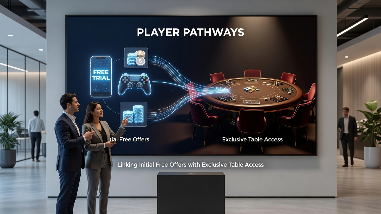 Digitale transactiesystemen die spelers van mobiele slots naar live dealer tafels leiden