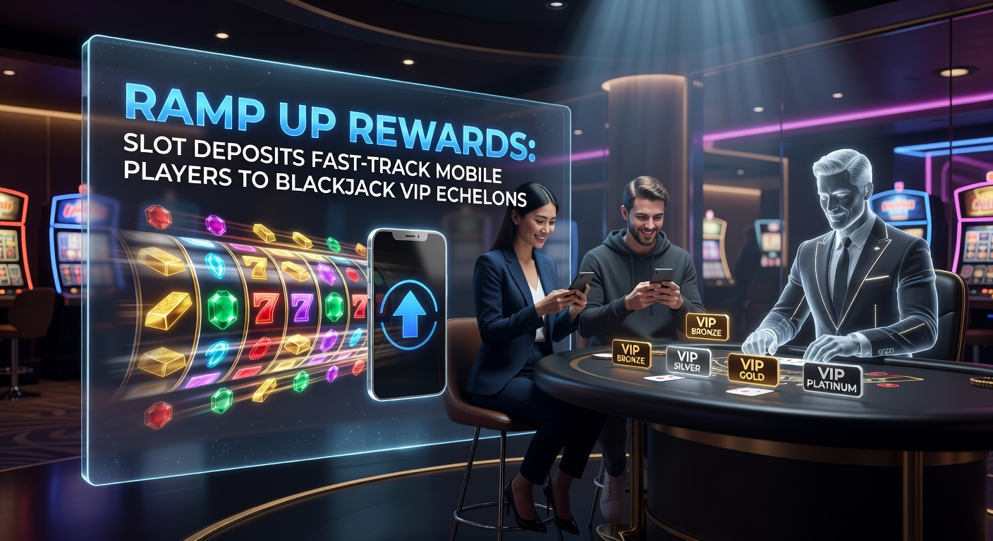 Mobiele speler stort via slots en klimt snel op naar VIP blackjack tafels met Ramp Up Rewards