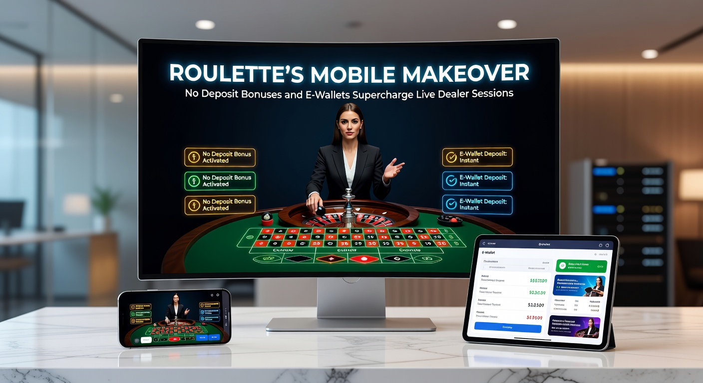 Mobiele roulette sessie met live dealer en e-wallet interface op smartphone