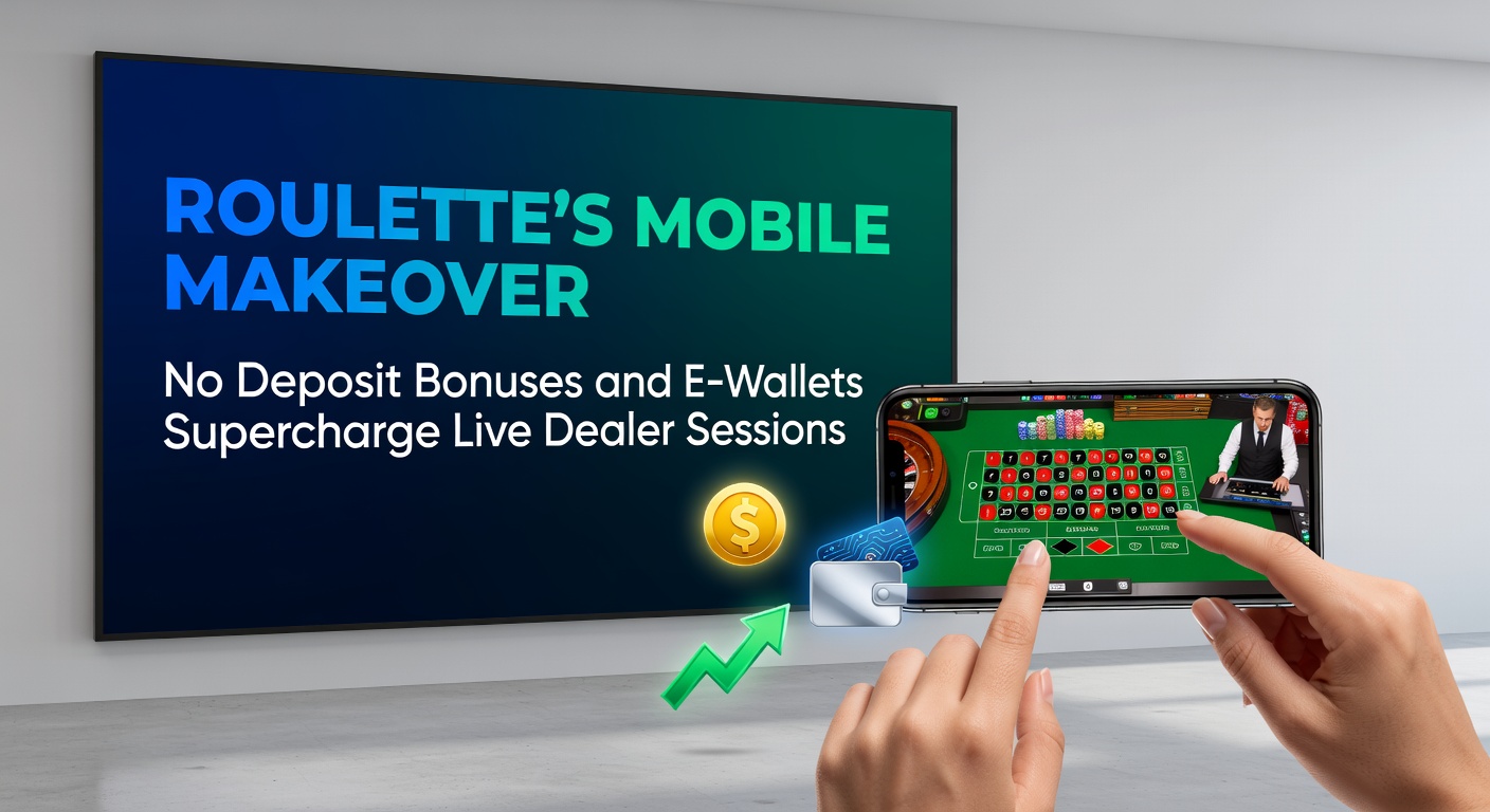 Live roulette dealer bij mobiele tafel met e-wallet betaling en no deposit bonus indicator