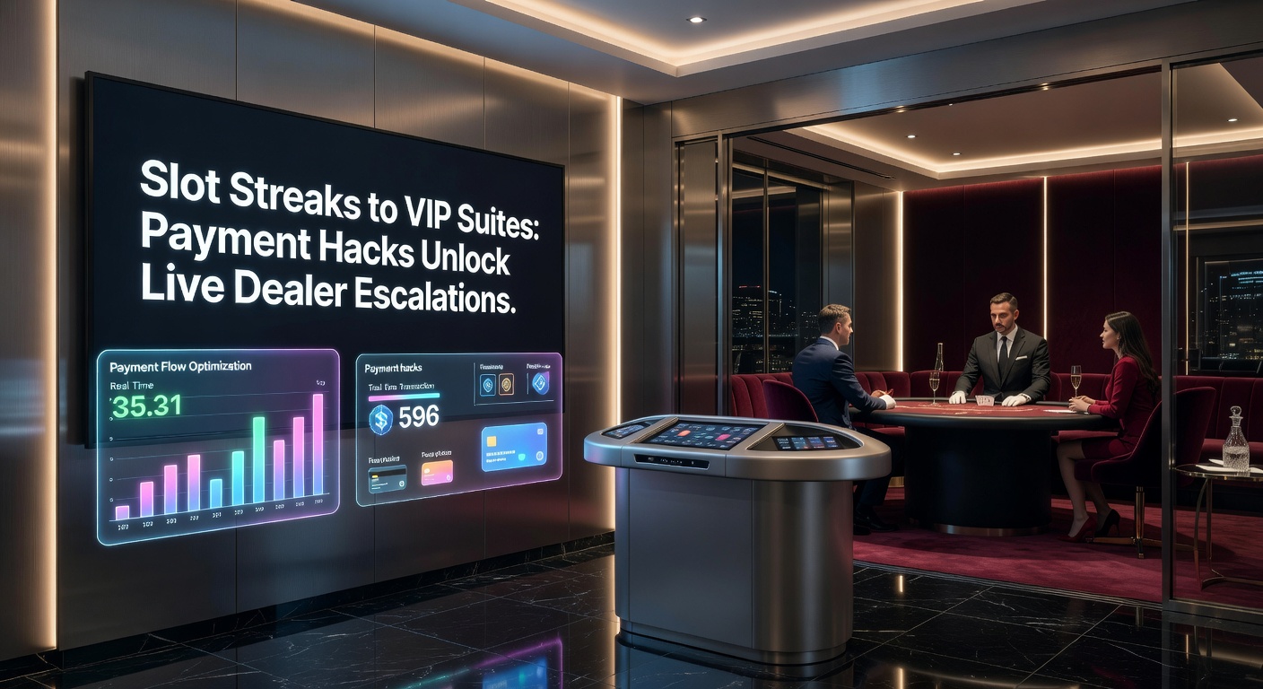 Grafiek met pijlen van slots naar VIP live tafels, met iconen van betaalmethoden zoals e-wallets en crypto die de weg versnellen