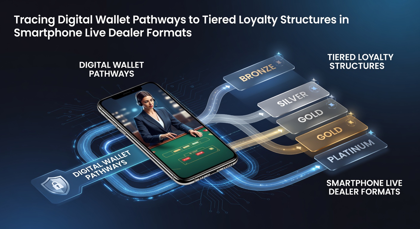 Digitale portemonnees en mobiele live dealer interfaces met loyaliteitsniveaus